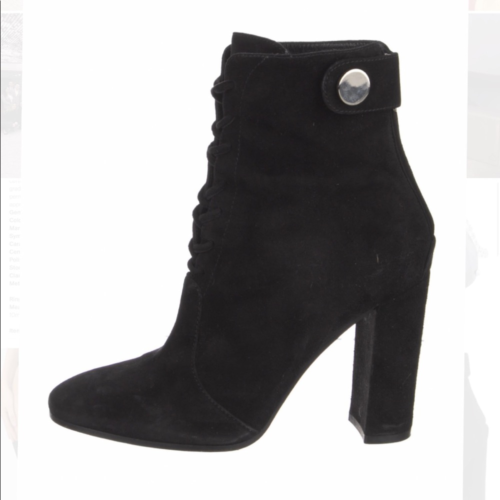 Gianvito Rossi suede lace up ankle booties 7